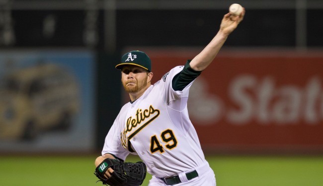 Brett Anderson has a stress fracture in his right foot. (Photo by Jason O. Watson/Getty Images)